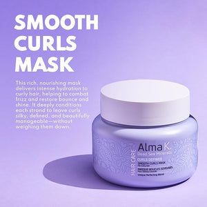 ALMA K Smooth Curls Mask - Hair Moisturizer for Dry Hair - Deep Conditioning Hair Mask for Damaged Hair - Hydrating Hair Mask for Curly Hair - 6.7 oz