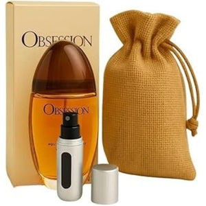 Bundle- Perfume for Women Obsession 1.7 oz Eau de Parfum Spray with Small Bag &amp Mini Refillable Atomizer