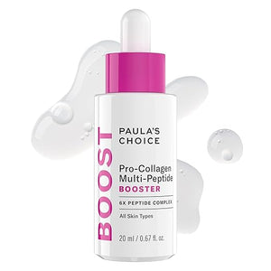 Paula¡¯s Choice Pro-Collagen Multi-Peptide Booster Face Serum for Wrinkles Serum for Face Supports Collagen Production with Plumping Hyaluronic Acid &amp Amino Acids Fragrance-Free 0.67oz