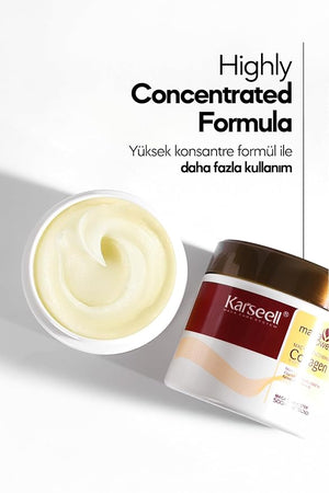 Hair Mask Karseell Deep Conditioner Argan Oil Collagen Treatment Natural Coconut Oil for Dry and Damaged Hair 16.9Oz 500ml