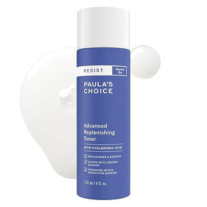 Paula's Choice Resist Advanced Replenishing Face Toner, Anti-Aging Facial Toner with Hyaluronic Acid, Vitamin C &amp; E, Softens,Lightweight Hydration &amp; Replenishes Dry Skin, Fragrance-Free, 4 fl