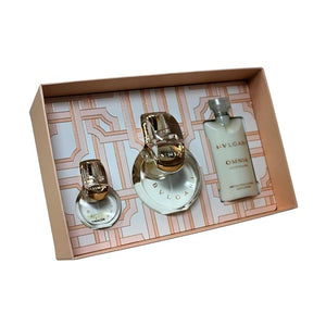 BVLGARI Omnia Crystalline 3-Piece Set for Women, (3.4 Oz Eau De Toilette Spray + 0.5 Oz Eau De Toilette Spray + 2.5 Oz Body Lotion)