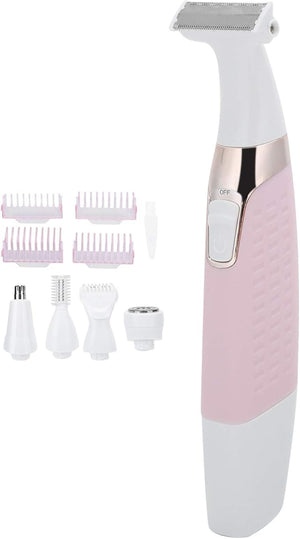 Epilators Hair Removal for Women, Electric Body Depilator 5-in-1 USB Rechargeable with Multiple Attachments Hair Removal Device for Full Body and Hair Removal