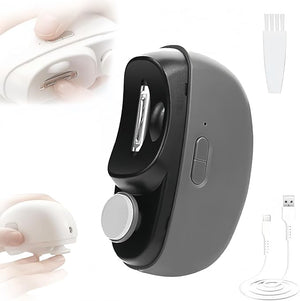 Electric Nail Clipper 3 in1 Automatic Electric Nail Clipper with Polishing for Fingers and Toes Toenail Clippers with 2 Adjustable Speeds for Senior Adults (Black)