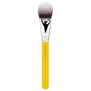 Bdellium Tools Professional Makeup Brush - Studio Series 968 BDHD Phase II Small Foundation/Contour - With Soft Synthetic Fibers For Versatile Application &amp Blending (Yellow 1pc)