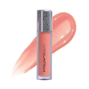 FITGLOW Beauty Lip Colour Serum | Hydrating Lip Gloss | Plumping Anti-Aging Lip Treatment | Natural Shine with Pomegranate Sterols &amp; Collagen | Buildable Color for Dry Chapped Lips | Kind - 10g