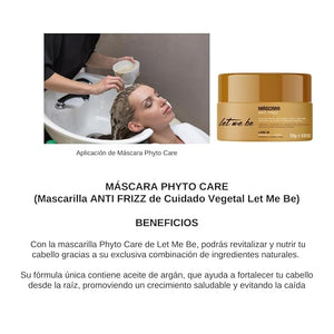 Let Me Be Phyto Care Anti?Frizz Mask 250?g / 8.81?oz ? Nourishing Hair Mask with Argan Macadamia Coconut Avocado &amp Shea for Frizz Control