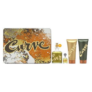 Liz Claiborne Curve for Men By 4 Pc Gift Set (Cologne Spray 4.2 Oz + Cologne Spray .25 Oz + Aftershave Balm 3.4 Oz + Shower Gel 3.4 Oz) 4count