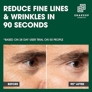 Shakeup Cosmetics Mens Eye Cream Lifting &amp Firming Formula Helps Reduce Fine Lines and Crow's Feet Hydrating with Peptides &amp Caffeine 15ml. Aka. AGE DEF-EYE