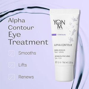 Yon-Ka Alpha-Contour Eye and Lip Cream | Anti-Wrinkle Regenerating Contour Creme | Naturally Soften Signs of Aging with Botanical Oil Blends and Fruit Acids | All Skin Types | Paraben-Free | 0.55 oz