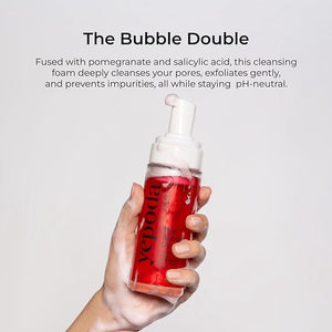 Yepoda The Bubble Double Gently Exfoliating Cleansing Foam Deeply Cleanses Pores &amp Prevents Impurities Vegan Korean Face Cleanser for All Skin Types 4.22 FL. OZ. (120 ml)