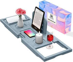 Premium Bathtub Caddy Tray - Bath Tray - Bath Tub Tray Table for Bathtub - Bath Caddy Tray for Bathtub, Expandable Size, Fits Most Bath Tubs