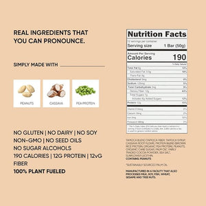 TRUBAR Vegan Protein Bar Get In My Belly Pb &amp Jelly Gluten Free Plant Based High Fiber Dairy Free Low Fat Non GMO No Sugar Alcohols 12G Lean Protein 13G Fiber Healthy Snack Bars 12 CT