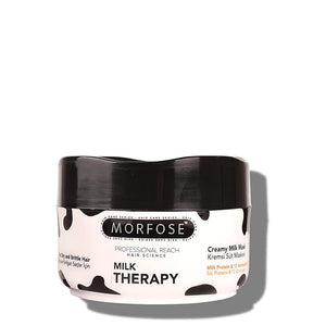 Morfose Professional Hair Mask for Dry Damaged or Brittle Strands 16.9 Fl oz (Milk Therapy)