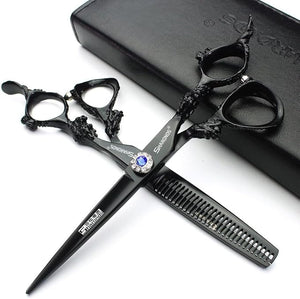 Professional Barber Scissors 6-inch Efficient Scissors with Cutting Kit