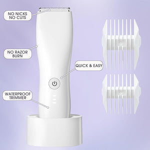 Bikini Trimmer for Women &amp Men - Pubic &amp Body Hair Removal Facial Hair Trimmer
