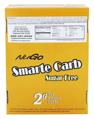NuGo Nutrition Smarte Carb¢ç Protein Bar, Peanut Butter Crunch, 12 Bars, 1.83 oz (52 g) Each