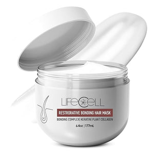 LifeCell Repairing Hair Mask ? Restorative Bonding Treatment with Bioactive Peptides Keratin Plant Collagen Shea Butter &amp Coconut Oil ? Deep Nourishment &amp Strength for All Hair Types