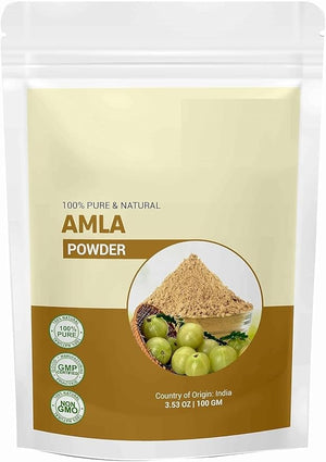 Natural &amp Pure Amla Powder for Face Hair Care &amp Scalp Treatment 100gm