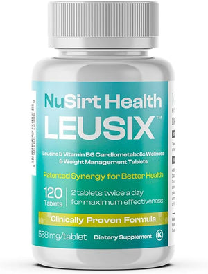LEUSIX Weight Management Supplement ? Patented Leucine + Vitamin B6 Formula ? Supports Metabolism Fat Utilization &amp Lean Muscle ? 120 Tablets (1-Month Supply)