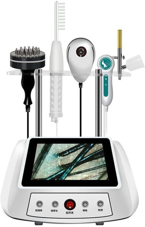 Hair Follicle Analyser Machine Hair Scalp Detector with Massage Function 5 Diagnosis Hair Tools Skin Care for Traveling Home Beauty Salon