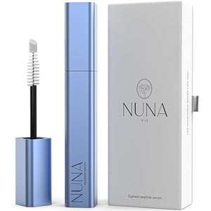 NUNA Eyelash Growth Support Serum 6ml ? Eye Lash and Eyebrow Enhancing Serum for Women &amp; Men with Biotin - Korean Multi Peptide &amp; Natural Extracts ? Promotes Fuller and Longer Lashes - 6 Month