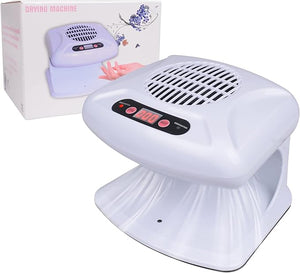 Gegong Air Nail Dryer with Automatic Sensor 300W Timing Fan Blow for Both Hands and Feet Warm &amp Cool Wind Blower Regular Polish Home Salon Use No Harmful (Light Blue)
