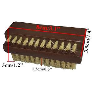 Coralpearl Wooden Nail Brush Cleaner Rosewood Two Sided in Natural 100% Boar Bristle for Cleaning Hand Finger Foot Toe Fingernail Toenail Scrub Brush for Men Women Kids Manicure Pedicure Care (4)