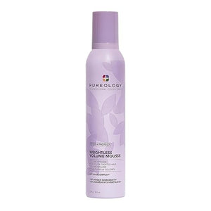 Pureology Style + Protect Weightless Volume Mousse For Fine and Color-Treated Hair - Lightweight and Volumizing Mouss Sulfate-Free &amp Vegan