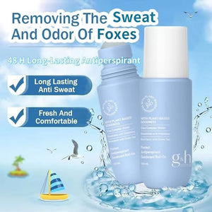 G H Protect Antiperspirant Deodorant All-Skin-Type Roll-On 2X3.38 fl.oz(MFG Date Printed)Plant-Based Ingredients w/PrebioticsStay Fresh &amp Dry w/o White Marks on Skin/ClothesFINAL SALE w/o RETUR