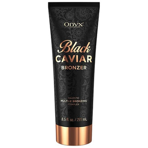 Onyx Black Caviar Dark Tanning Lotion | Body Bronzer &amp; Accelerator | Tan Enhancer | For Indoor Tanning Beds &amp; Outdoor Sun | Ultra Dark Skin Results for Men &amp; Women