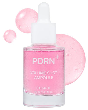 Charde PDRN Volume Shot Ampoule Serum ?Plumping with Collagen &amp Hyaluronic Acid | Firming Smoothing &amp Radiance Boost for Aging and Dull Skin (30ml)