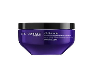 shu uemura art of hair Yubi Blonde Anti-Brass Purple Mask - Neutralizes Brassy Tones Moisturizes and Smooths For Color-Treated Blonde and Silver Hair 6 Fl Oz