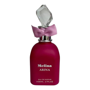 Melina Arina Eau de Parfum for Women 2.7 FL OZ Fresh Scent with Crystal Cap and Bow Design
