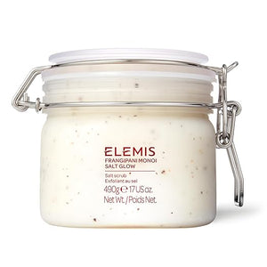 ELEMIS Frangipani Monoi Salt Glow 490g Tropical Body Scrub To Exfoliate &amp Hydrate for Radiant Skin