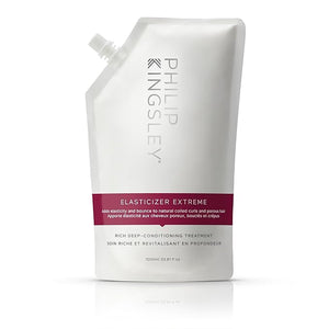 PHILIP KINGSLEY | Elasticizer Extreme | Deep Conditioning Hair Mask Repair Treatment | Pre-Shampoo Deep Conditioning Mask | Reduces Breakage/Frizz for Dry Damaged Curly Hair | 33.8oz Refill Pouch