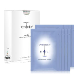 Dermaroller Hydrating Face Mask Sheets - 10 Pack with Hyaluronic Acid Matrixyl &amp Vitamin E for Anti-Aging Skincare and Radiant Glow