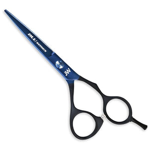 JW Matching Blu Hair Cutting Shear &amp Thinner - Extra Offset Shear &amp Case (5.75 Inch)