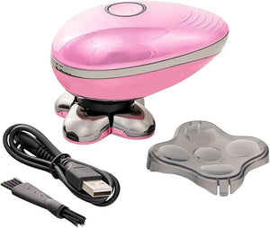 Pop Sonic 5-Head Electric Shaver Kit - Unisex (Rose Gold) Shaver for Face Head &amp Body - Smooth Waterproof USB Rechargeable Trimmer with 360-Degree Precision Cut Heads for Men &amp Women