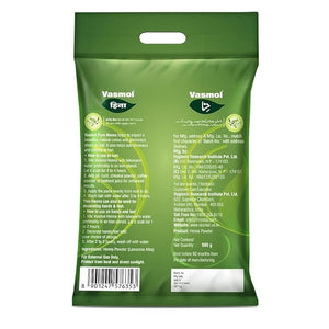 Vasmol Henna 100% Pure Henna Powder (Mehendi) 500gms I For Grey Hair Coverage Hair Conditioning &amp Nourishment I For Mehndi designs on Hands and Feet I For Hair Colour I Suitable for Men and Wome