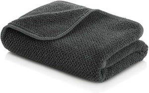 Graccioza Bee Waffle Hand Towel 18 x 30 - 100% Egyptian Combed Cotton 550 GSM - Elegant Waffle Pattern Towels for Bathroom - Super Absorbent and Quick Dry - Soft Bath Towel - Storm