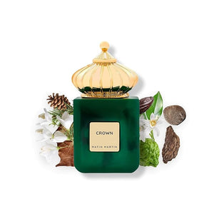 Matin Martin Crown for Unisex - Arabian Perfume for Women &amp Men - Long Lasting Spice &amp Citrus Fragrance with Bergamot Leather Musk Cedarwood Notes - Arabic Cologne - Travel Size - 3.4 oz ED