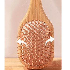 Wood Massage Hairbrush Women Hair Brushes Air Cushion Hair Combs Scalp Massagers Hair Combs 10Inch