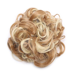 EARSHOT Hair Buns Hair Piece 80cm Women's Synthetic Bun Messy Bun with Elastic Band Hair Bun Curl Wig Ponytail Extension Hair Extensions Wig Hair Accessories For Girls (Color : 22H613)