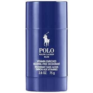 RALPH LAUREN FRAGRANCES - Polo Blue - Men's Deodorant - Aquatic &amp Fresh - With Citrus Sage and Suede - Alcohol-Free Long Lasting - 2.6 Oz