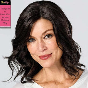 Jon Renau Top Coverage Wavy 12 Length Color 24B18S8 Shaded Mocha Hairpieces SmartLace Topper 11 x 11.5 Full Base Lace Front Synthetic Lace Front Half Wig Clip In Bundle MaxWigs Hairloss Booklet
