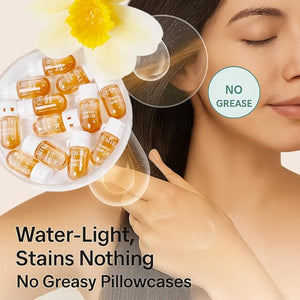 DEMIKI Hair Oil For Frizzy Hair With Coconut Oil - Hair Treatment For Dry Damaged Hair, Hair Perfume Oil For Curly Hair, Frizz Control Hair Care Products, Mini Bottles Hair Oil For Damaged Hair, 12pcs