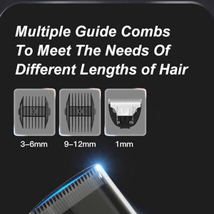 Vacuum Hair Clippers for Men Electric Haircut Kit for Beards Facial Hair Vacuum Hair Trimmer Men Kid Hair Cutting Kit IPX7 Waterproof