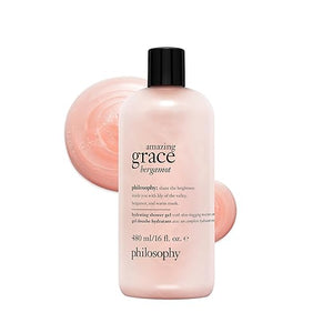 philosophy amazing grace hydrating bath &amp shower gels - efficiently cleanses soothes &amp comforts dry skin - vegan formula