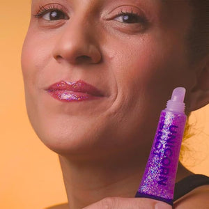 UNICORN SNOT Holographic Glitter Lip Gloss Gift Set - Sparkly &amp; Shimmer Lips for Christmas Gift Set | Holographic Lip Gloss, Stocking Stuffers for Holiday | Vegan &amp; Cruelty Free 0.37fl oz 3-Pa